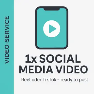 Social Media Video aus Rohmaterial – 1x Reel oder TikTok aus Handyvideo
