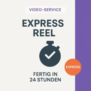 Express Reel – Social Media Video in 24 Stunden mit Schnitt & Animation