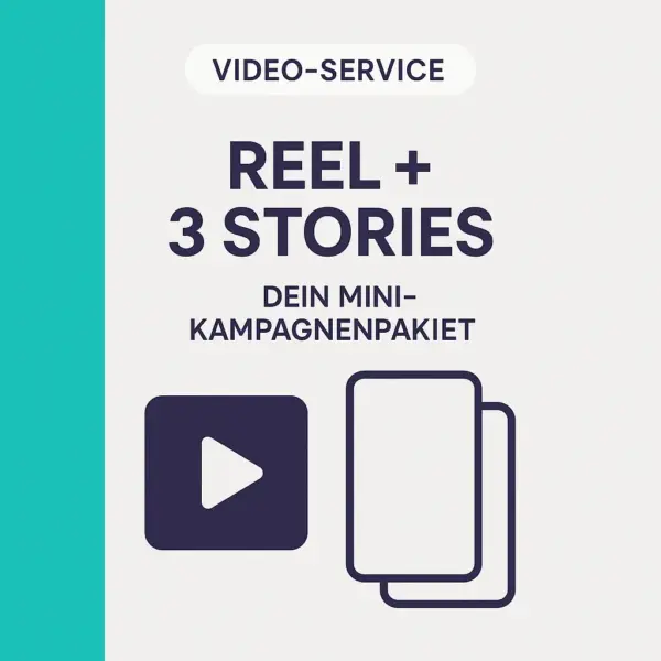 Reel + 3 animierte Stories – Social Media Mini-Kampagnenpaket für Instagram & TikTok