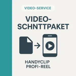 Videoschnitt-Service für Social Media – Rohmaterial zu fertigem Reel
