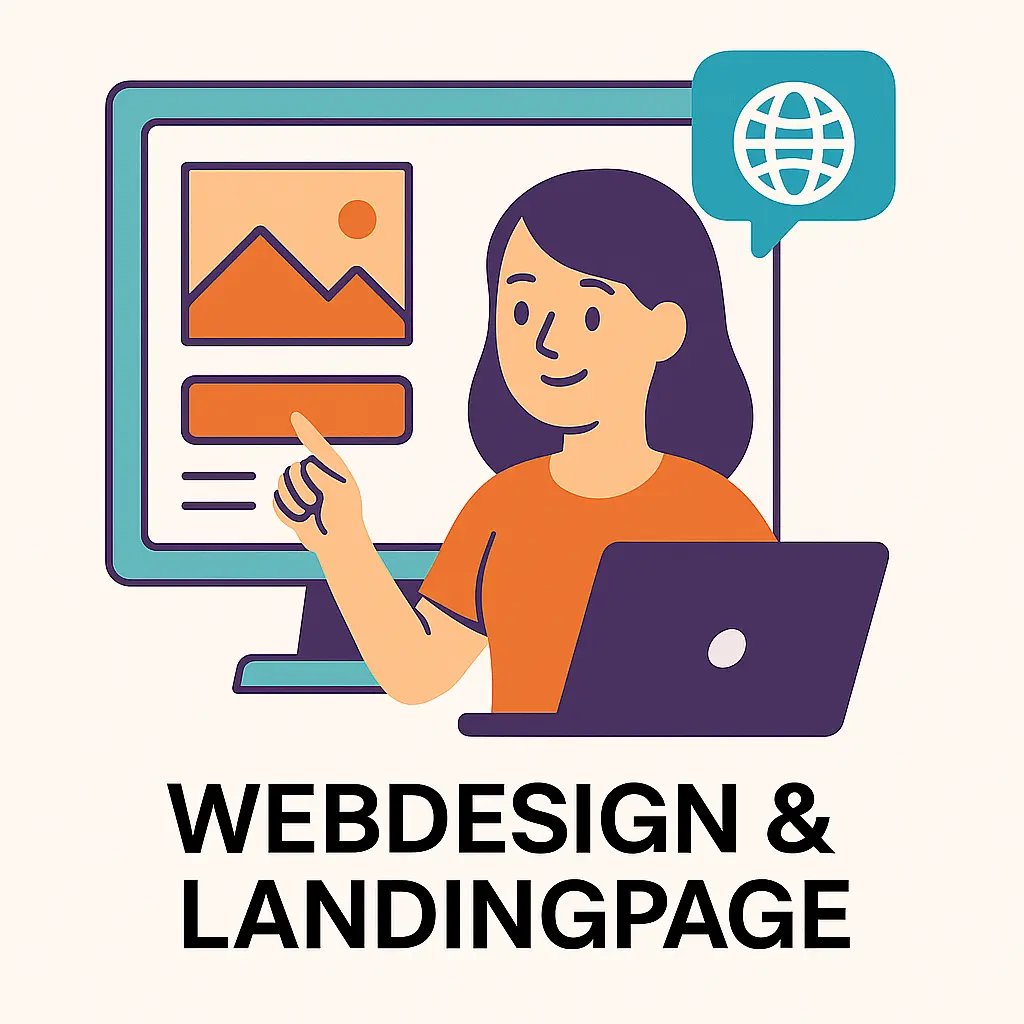 Moderne Landingpage und Webdesign erstellen